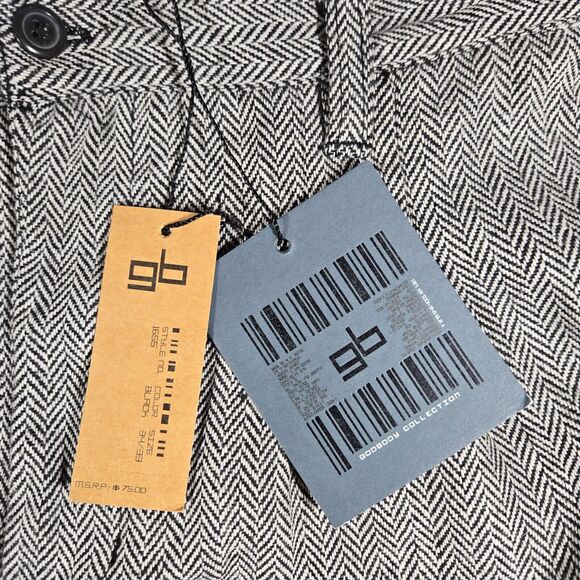 GODBODY Collection Men's 34x33 Pleated Wool Blend Dress Pants Classic Fit 36x31 - Picture 4 of 12